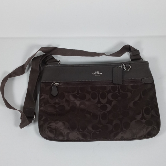 Coach Handbags - Coach brown leather nylon purse 1216